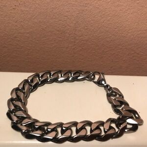 STEELTIME Stainless Steel Curb Cuban Chain Link Bracelet